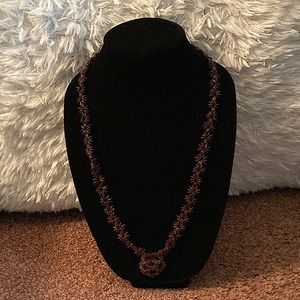 Brown star necklace